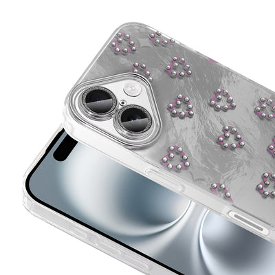 Apple iPhone 16 Plus Kılıf Kamera Korumalı Figürlü Zore Ponti Silikon Kapak Beyaz