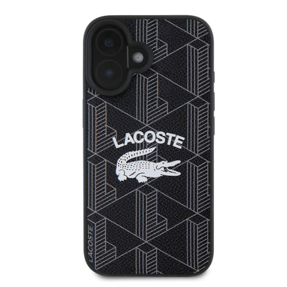 iPhone 16 Plus Kılıf Lacoste Orjinal Lisanslı M-safe Şarj Özellikli Mono Vintage Logo Kılıf
