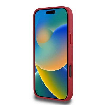 Apple iPhone 16 Plus Kılıf Lacoste Orjinal Lisanslı PU Pike Desenli Arka Yüzey İkonik Timsah Dokuma Logolu Kapak Yeşil