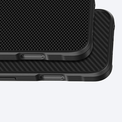 Apple iPhone 16 Plus Kılıf Magsafe Şarj Özellikli 1500D Aramid Fiber Amazingthing Titan Max Serisi Kapak Siyah