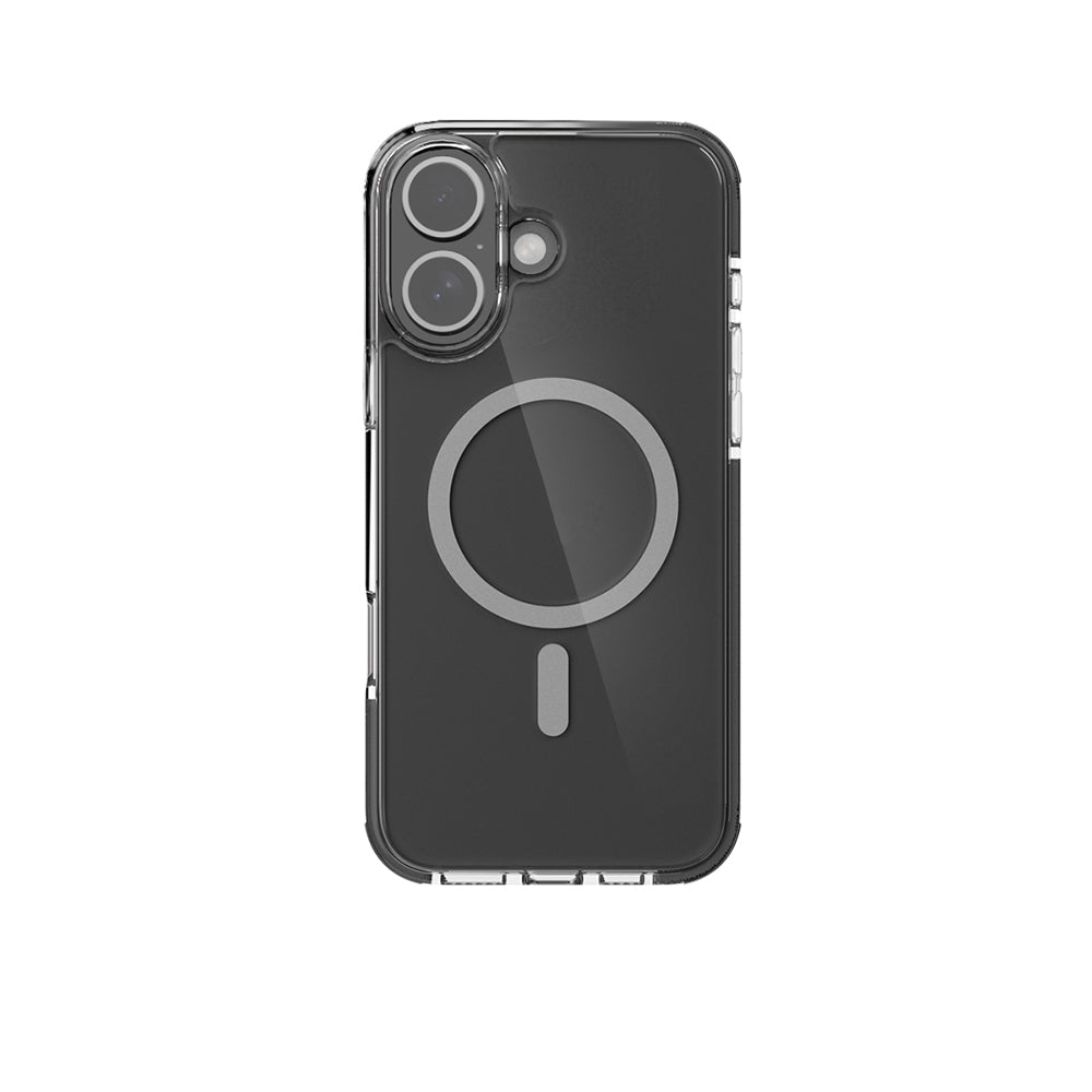 iPhone 16 Plus Kılıf M-safe Şarj Özellikli Airbag Tasarımlı Raptic Clear Serisi Şeffaf Kılıf