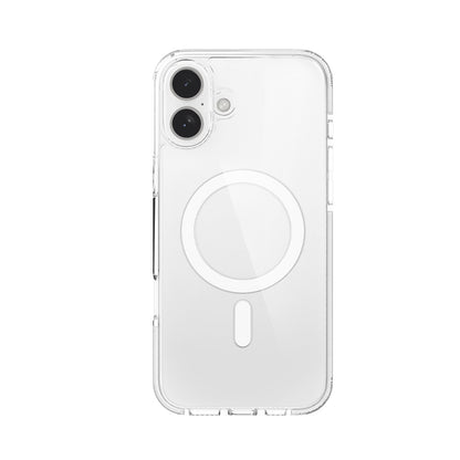 iPhone 16 Plus Kılıf M-safe Şarj Özellikli Airbag Tasarımlı Raptic Clear Serisi Şeffaf Kılıf