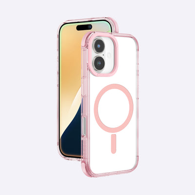 Apple iPhone 16 Plus Kılıf Magsafe Şarj Özellikli Amazingthing Omni Serisi Kapak Pembe