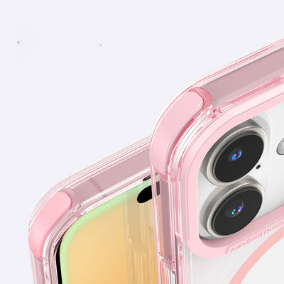 Apple iPhone 16 Plus Kılıf Magsafe Şarj Özellikli Amazingthing Omni Serisi Kapak Pembe