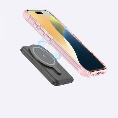 Apple iPhone 16 Plus Kılıf Magsafe Şarj Özellikli Amazingthing Omni Serisi Kapak Pembe
