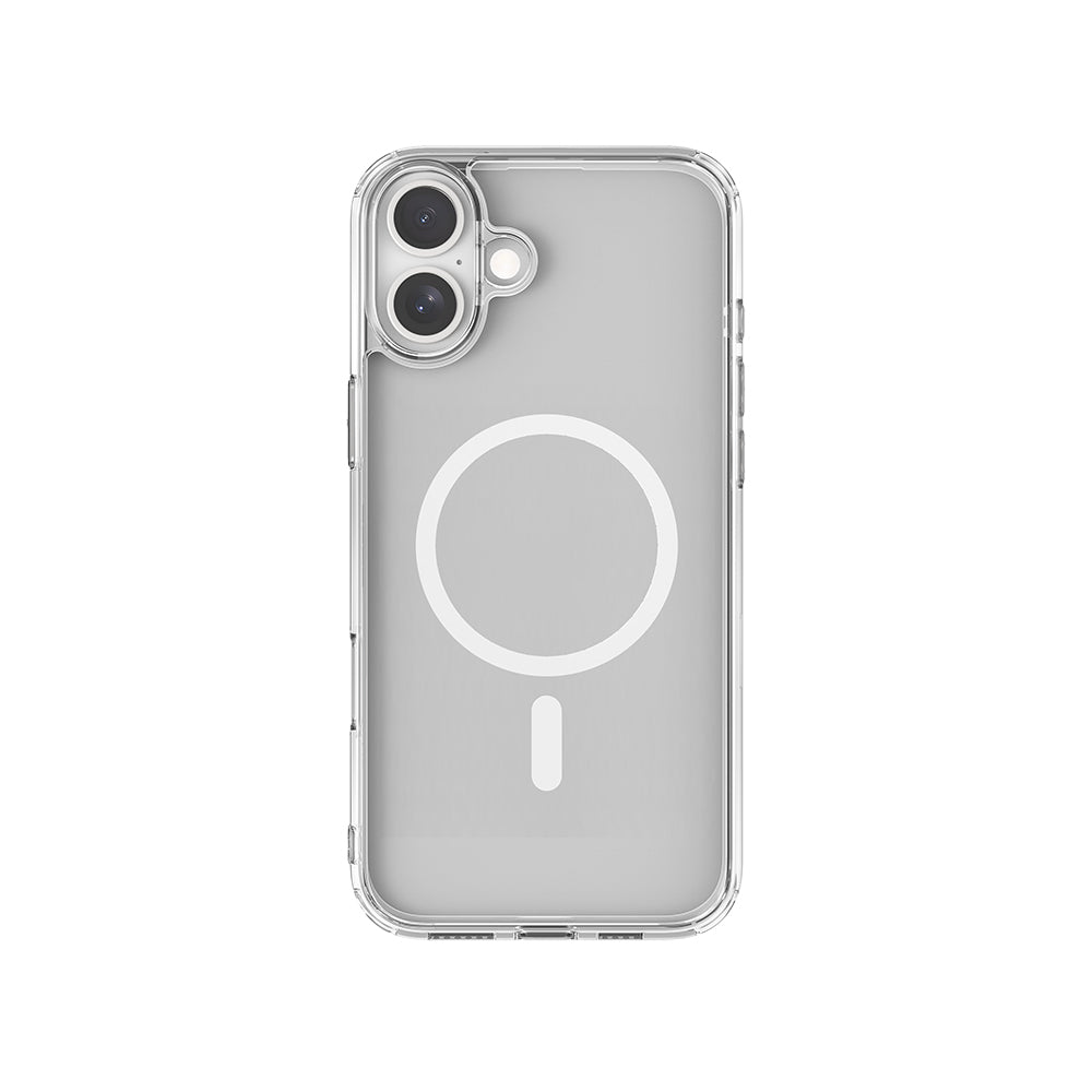 Apple iPhone 16 Plus Kılıf M-safe Şarj Özellikli Raptic Crystal M-safe Serisi Şeffaf Kapak Şeffaf