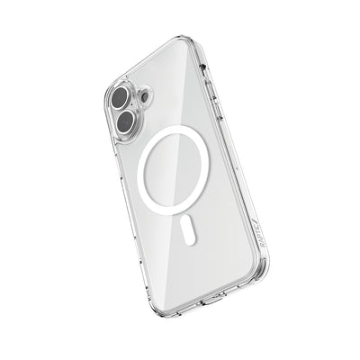 Apple iPhone 16 Plus Kılıf M-safe Şarj Özellikli Raptic Crystal M-safe Serisi Şeffaf Kapak Şeffaf