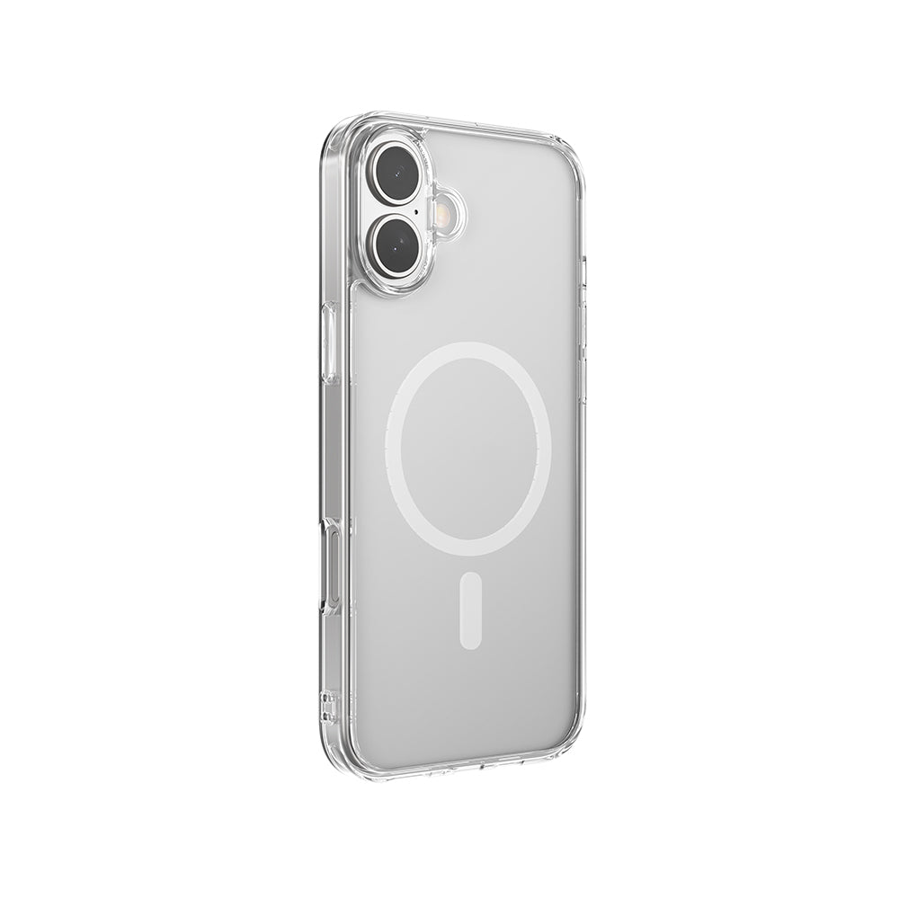 Apple iPhone 16 Plus Kılıf M-safe Şarj Özellikli Raptic Crystal M-safe Serisi Şeffaf Kapak Şeffaf