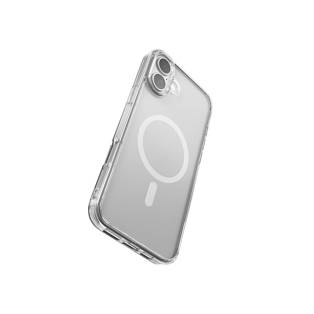 iPhone 16 Plus Kılıf M-safe Şarj Özellikli Raptic Crystal M-safe Serisi Şeffaf Kılıf