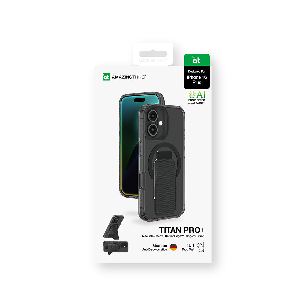 iPhone 16 Plus Kılıf M-safe Şarj Özellikli Standlı Amazingthing Titan Pro Plus Kılıf