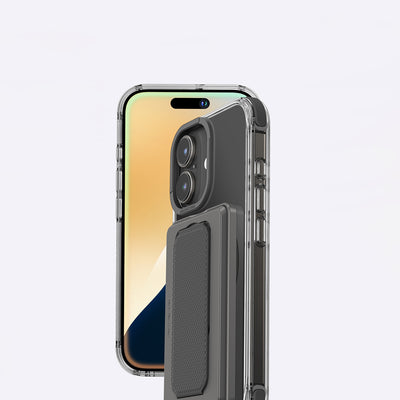 Apple iPhone 16 Plus Kılıf Magsafe Şarj Özellikli Standlı Set Amazingthing Omni Adventure Serisi Kapak Siyah