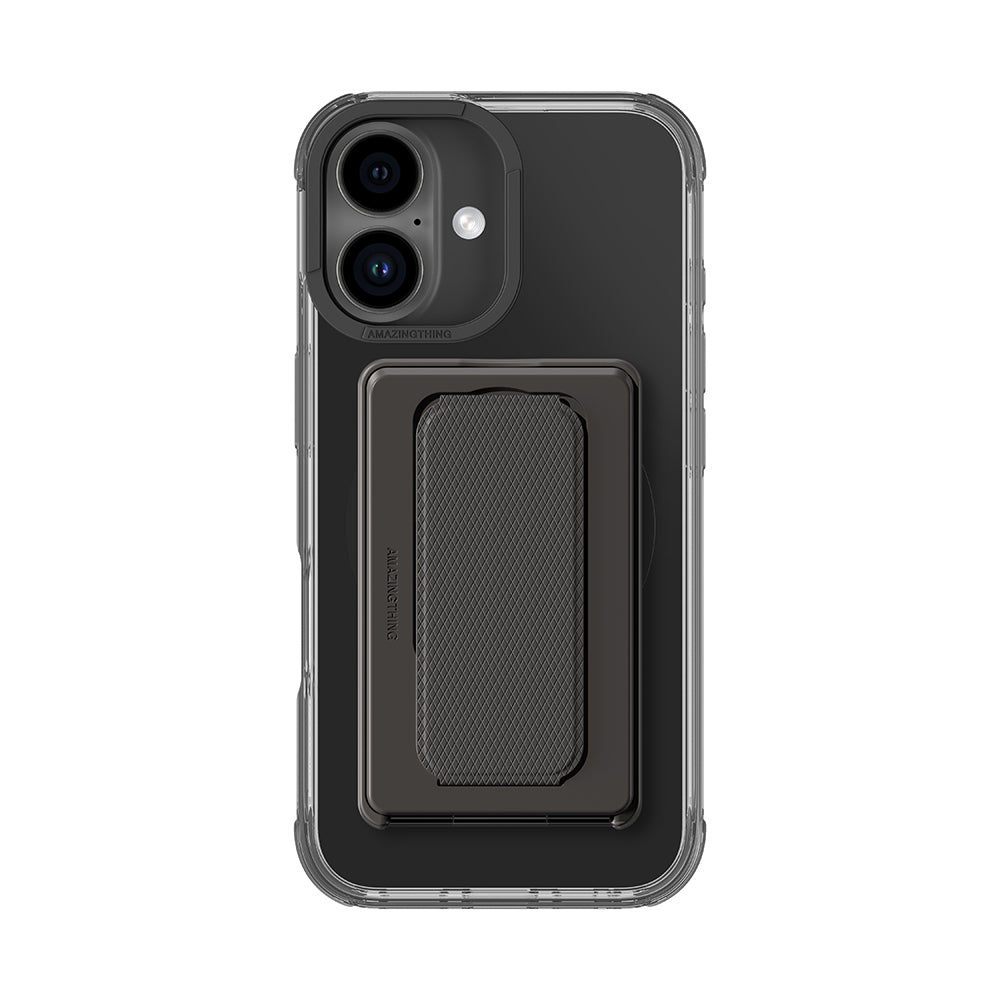 iPhone 16 Plus Kılıf M-safe Şarj Özellikli Standlı Set Amazingthing Omni Adventure Serisi Kılıf