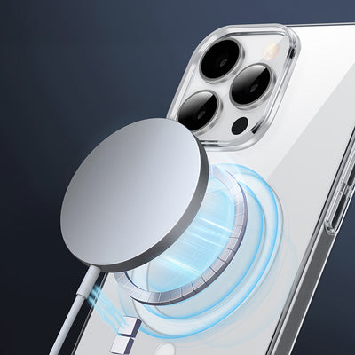 Apple iPhone 16 Plus Kılıf Magsafe Şarj Özellikli Wiwu YXK-207 Invisible Pro Sert PC Kapak Şeffaf