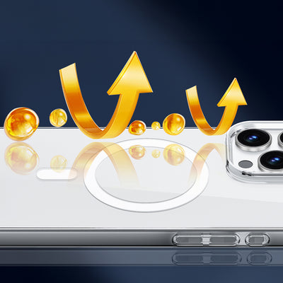 Apple iPhone 16 Plus Kılıf Magsafe Şarj Özellikli Wiwu YXK-207 Invisible Pro Sert PC Kapak Şeffaf