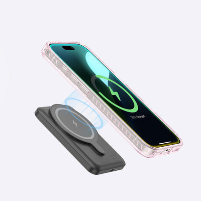 Apple iPhone 16 Plus Kılıf Magsafe Şarj Özellikli Yüzük Standlı Amazingthing Titan Pro Serisi Kapak Pembe