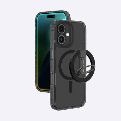 iPhone 16 Plus Kılıf M-safe Şarj Özellikli Yüzük Standlı Amazingthing Titan Pro Serisi Kılıf