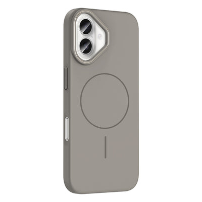 Apple iPhone 16 Plus Kılıf M-safe Şarj Özellikli Zore Ruby Sert Kapak Siyah