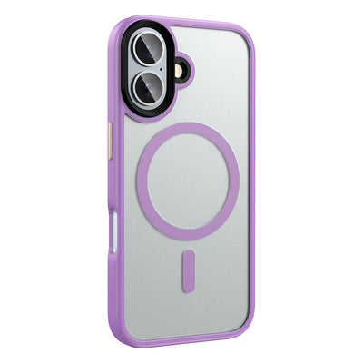 Apple iPhone 16 Plus Kılıf Mat Arka Yüzey Wireless Şarj Özellikli Zore Flet Magsafe Kapak Pembe