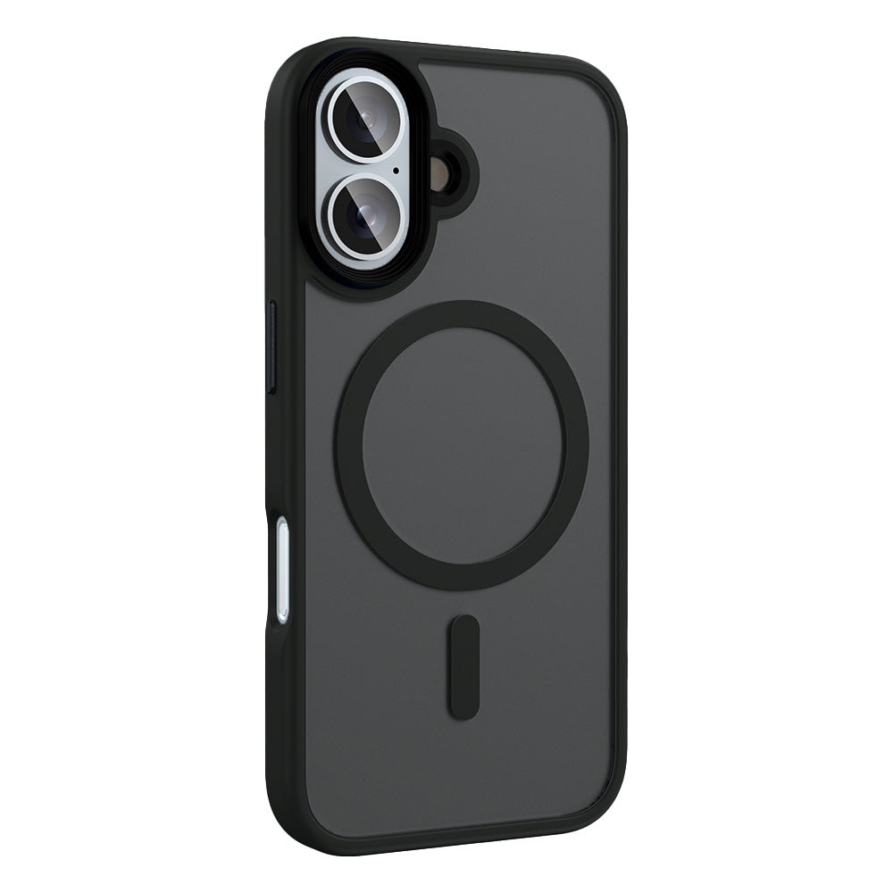 Apple iPhone 16 Plus Kılıf Mat Arka Yüzey Wireless Şarj Özellikli Zore Flet Magsafe Kapak Sarı