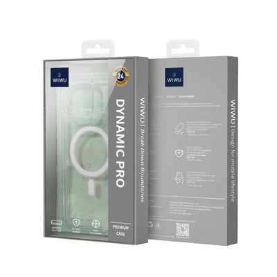 Apple iPhone 16 Plus Kılıf Wiwu MCC-102 Magnetic Crystal Sert PC Kapak Şeffaf