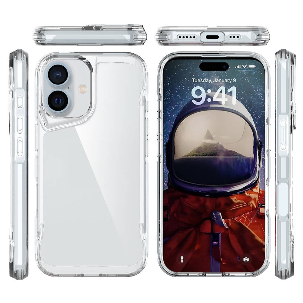 Apple iPhone 16 Plus Kılıf Zore T-Max Kapak Şeffaf