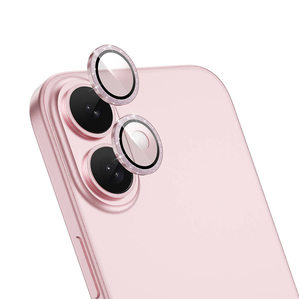 iPhone 16 Plus Wiwu LG-006 Diamond Lens Guard Kolay Uygulama Aparatlı Kamera Lens Koruyucu