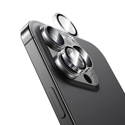 Apple iPhone 16 Pro Benks AR Glass Warrior Transparan Premium Cam Kamera Lens Koruyucu Şeffaf