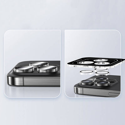Apple iPhone 16 Pro Benks AR Glass Warrior Transparan Premium Cam Kamera Lens Koruyucu Şeffaf