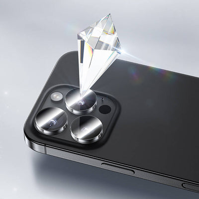 Apple iPhone 16 Pro Benks AR Glass Warrior Transparan Premium Cam Kamera Lens Koruyucu Şeffaf