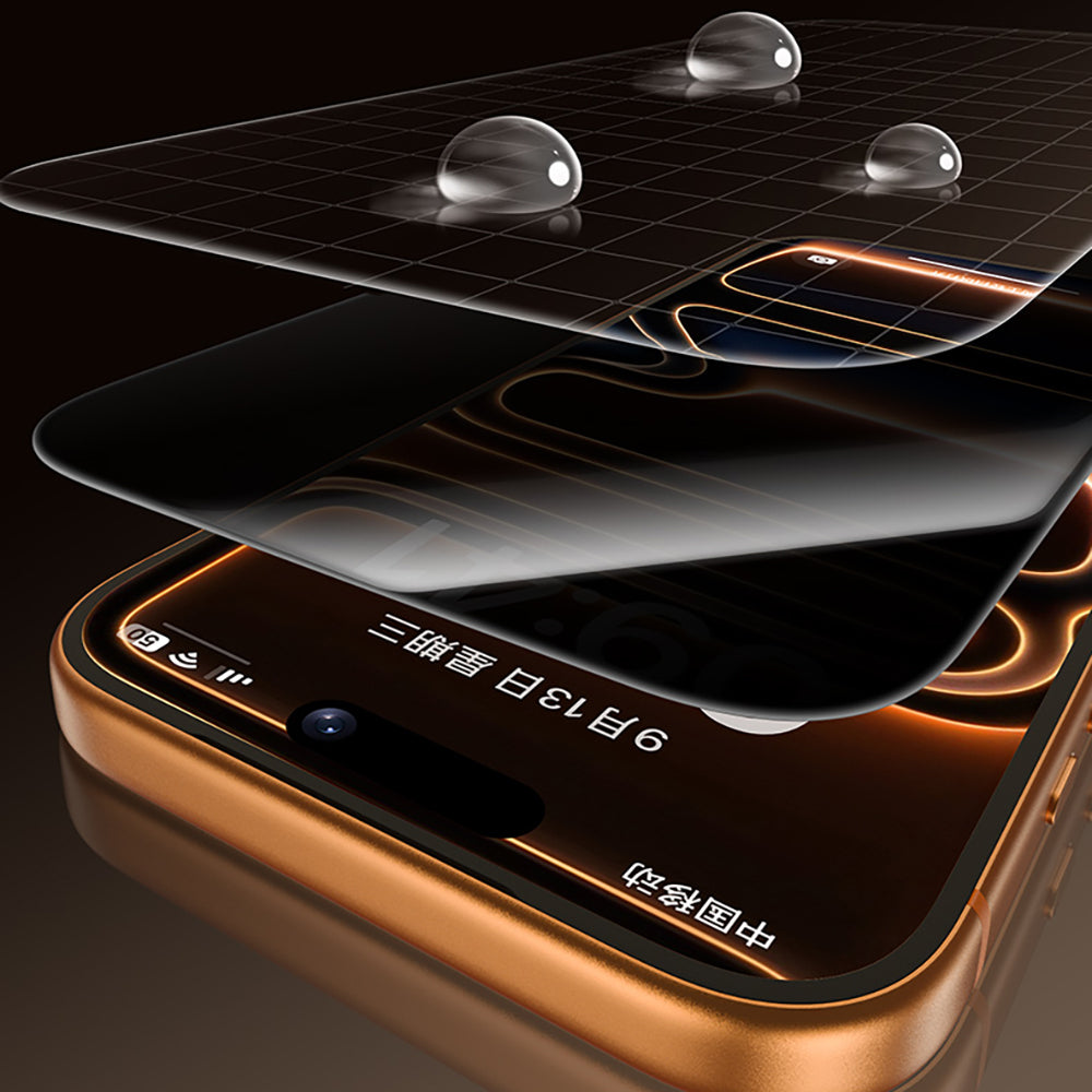 iPhone 16 Pro Benks Glass Warrior 2.0 EZFita Privacy Hayalet Cam Ekran Koruyucu + Kolay Uygulama Aparatı