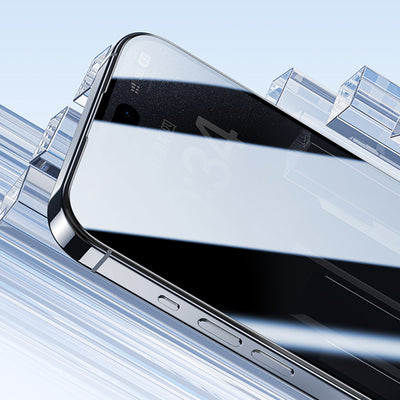 Apple iPhone 16 Pro Benks Ultra İnce Kenarlı Ekran Koruyucu + Kolay Uygulama Aparatlı Siyah