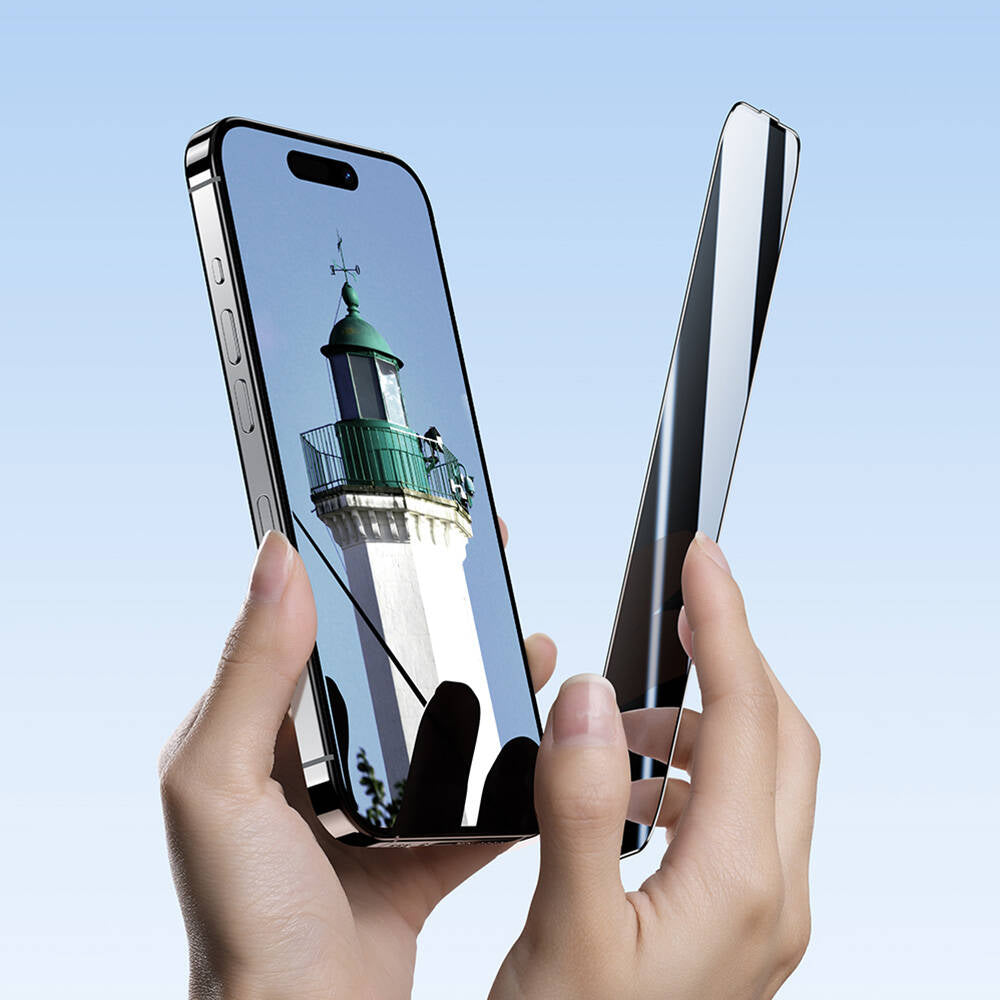 Apple iPhone 16 Pro Benks Ultra Shield 0.3mm Ekran Koruyucu + Kolay Uygulama Aparatlı Siyah
