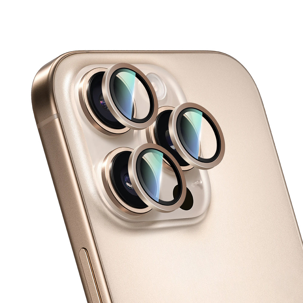 iPhone 16 Pro CaseWorld Alloy Two-Color Serisi Lens Koruyucu