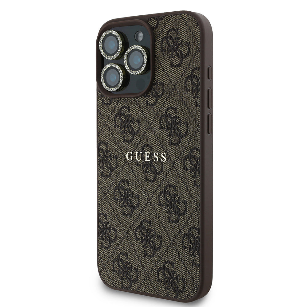 Apple iPhone 16 Pro Guess Orjinal Lisanslı Kılıf + Ekran Koruyucu + Lens Koruyucu 3in1 Aksesuar Seti