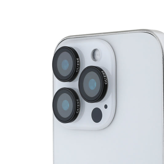 iPhone 16 Pro Guess Orjinal Lisanslı Metal Kamera Lens Koruyucu