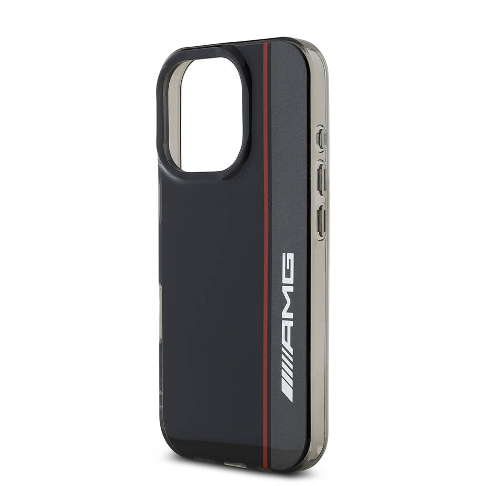 iPhone 16 Pro Kılıf AMG Orjinal Lisanslı M-safe Şarj Özellikli IML Baskı Logolu Çift Katmanlı Bow Lines Kılıf