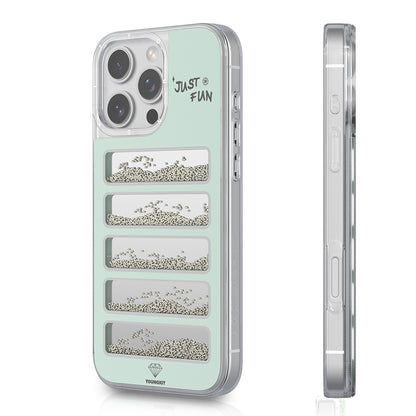 iPhone 16 Pro Kılıf Aynalı ve Boncuklu Tasarım Youngkit Jump Serisi Kılıf