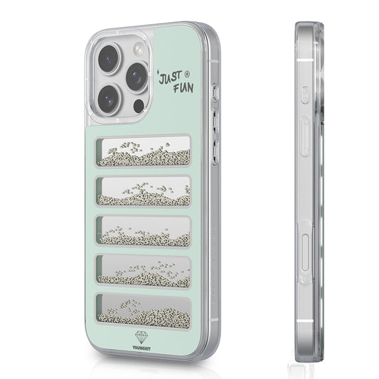 iPhone 16 Pro Kılıf Aynalı ve Boncuklu Tasarım Youngkit Jump Serisi Kılıf