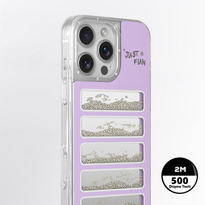 Apple iPhone 16 Pro Kılıf Aynalı ve Boncuklu Tasarım Youngkit Jump Serisi Kapak Pembe