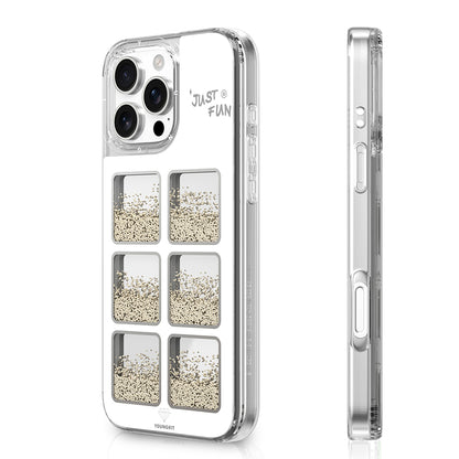 iPhone 16 Pro Kılıf Aynalı ve Boncuklu Tasarım Youngkit Spirit Serisi Kılıf