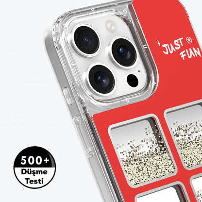 iPhone 16 Pro Kılıf Aynalı ve Boncuklu Tasarım Youngkit Spirit Serisi Kılıf