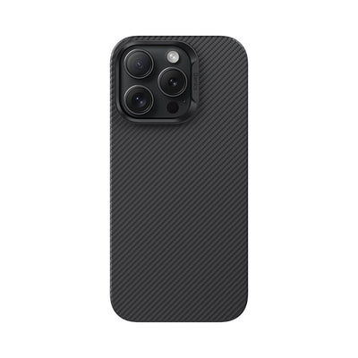 Apple iPhone 16 Pro Kılıf Benks M-safe Şarj Özellikli Metal Kamera Çerçeveli Magnetik ArmorAir 600D Kevlar Fiber Kapak Siyah