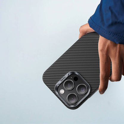 iPhone 16 Pro Kılıf Benks M-safe Şarj Özellikli Magnetik ArmorAir 600D Kevlar Fiber Kılıf