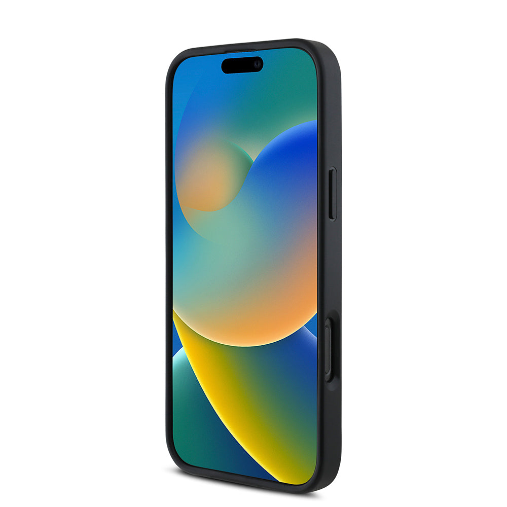 iPhone 16 Pro Kılıf DKNY Orjinal Lisanslı M-safe Şarj Özellikli Metal Logolu PU Deri Grained Kılıf