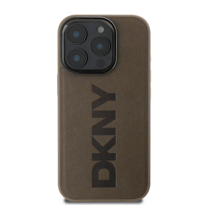 iPhone 16 Pro Kılıf DKNY Orjinal Lisanslı M-safe Şarj Özellikli PU Deri Plain Kılıf
