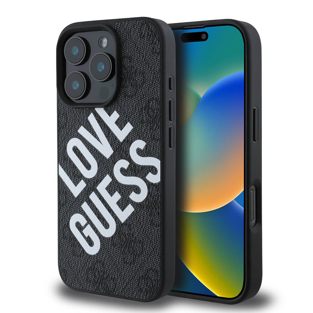 Apple iPhone 16 Pro Kılıf Guess Orjinal Lisanslı Big Love Guess Kapak