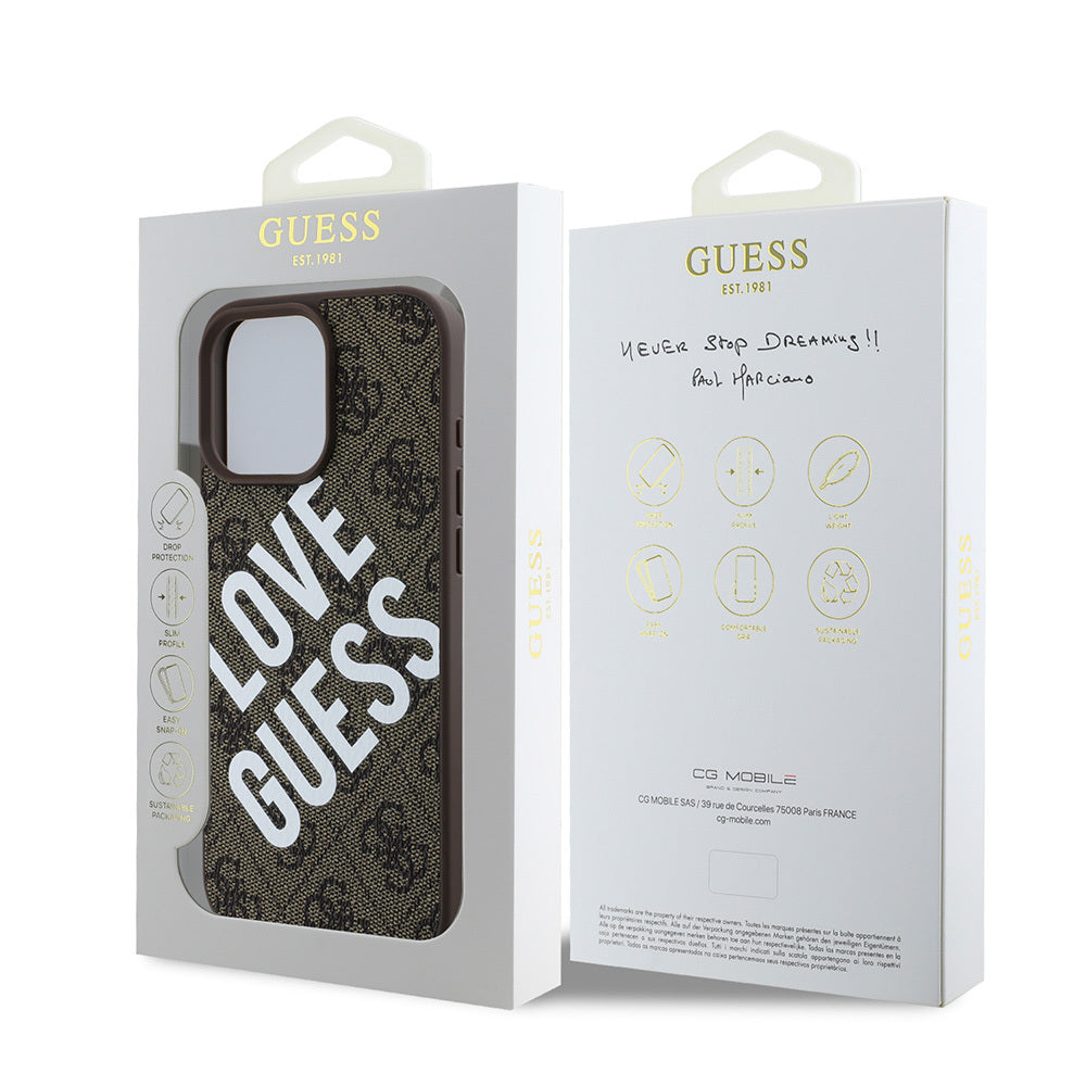 iPhone 16 Pro Kılıf Guess Orjinal Lisanslı Big Love Guess Kılıf