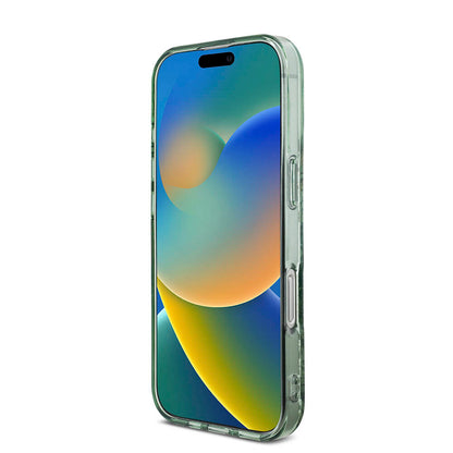 iPhone 16 Pro Kılıf Guess Orjinal Lisanslı M-safe Şarj Özellikli IML Baskılı Çiçek İnci Bileklikli Kılıf