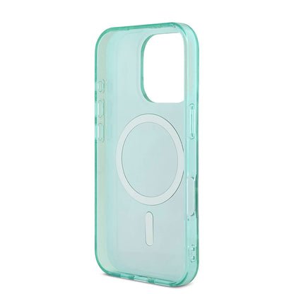 iPhone 16 Pro Kılıf Guess Orjinal Lisanslı M-safe Şarj Özellikli IML Baskılı Jungle Ring Kılıf