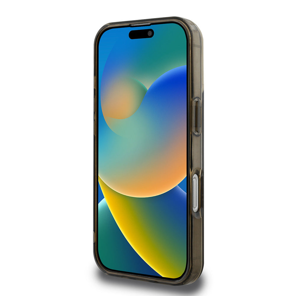 Apple iPhone 16 Pro Kılıf Guess Orjinal Lisanslı Magsafe Şarj Özellikli IML Baskılı Klasik Logolu 4G Desenli Kapak Pembe